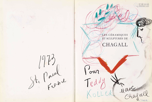 Marc Chagall - Peintrea la palette pour Teddy Kollek