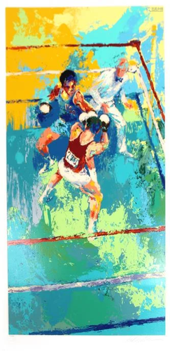 Leroy Neiman - Olympic Boxing Moscow 1980