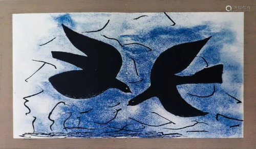 Georges Braque - Les deux oiseaux (Oiseau X)