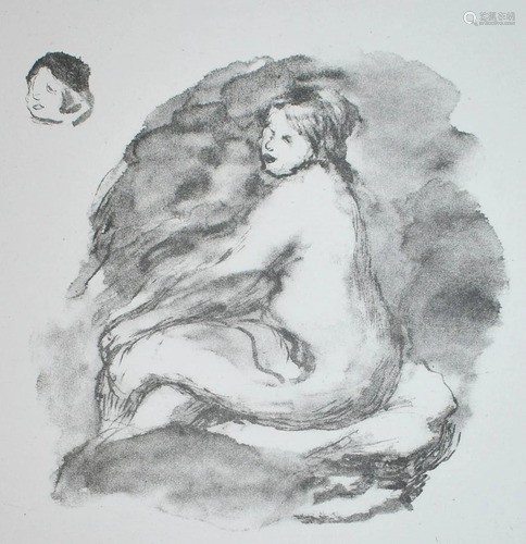 Pierre-Auguste Renoir - Etude de Femme Nue Assise