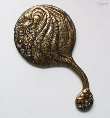 Erte - Sun and Moon (Bronze Mirror)