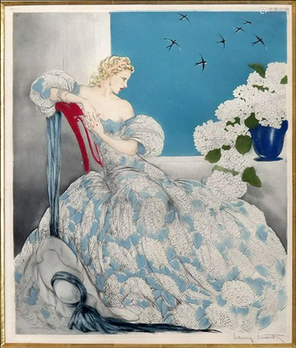 Louis Icart - Symphony in Blue