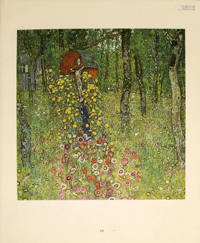 Gustav Klimt (After) - Kreuz in einem Bauerngarten