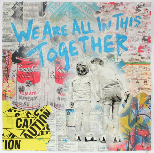 Mr. Brainwash - We Are All in This Together (Blue)