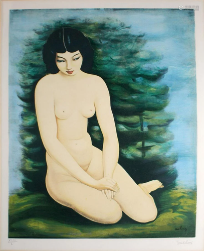 Moise Kisling - Nude Against a Land