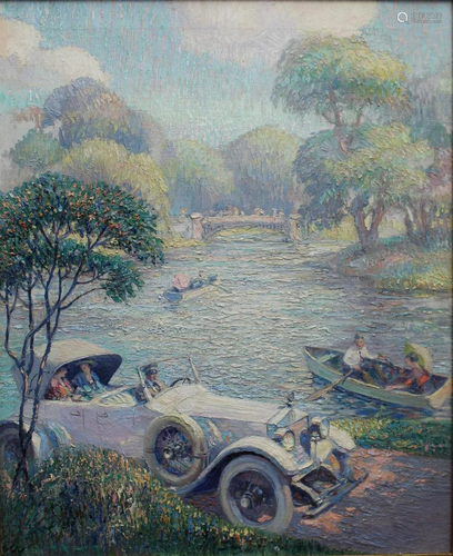 Edmund Labberton - Motoring in the Park