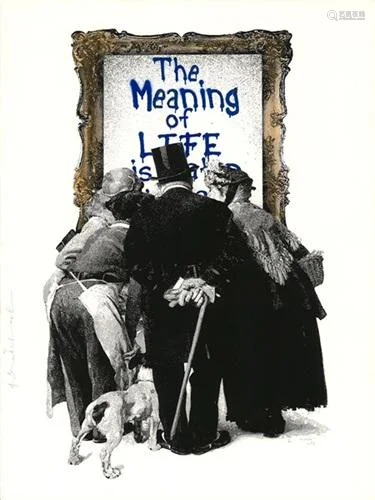 Mr. Brainwash - The Meaning of Life (Blue)