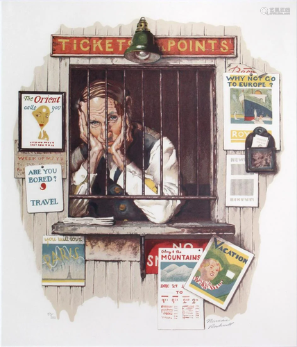 Norman Rockwell - Ticket Seller