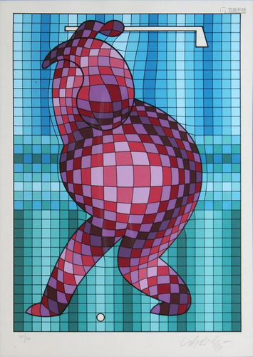 Victor Vasarely - The Golfer