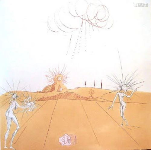 Salvador Dali - Paysage avec Figures