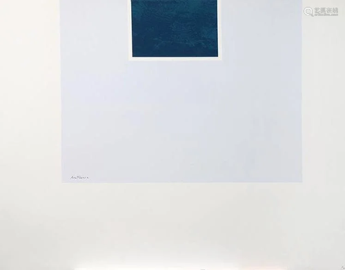 Robert Motherwell - Untitled (Blue/Pale Blue) from