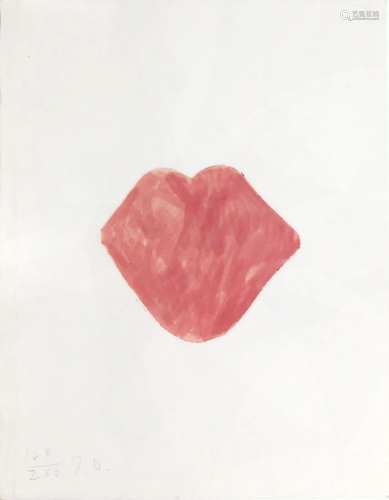 Jim Dine - Untitled Lips