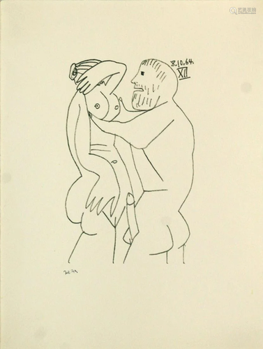 Pablo Picasso (After) - Untitled (8.10.64 XII)