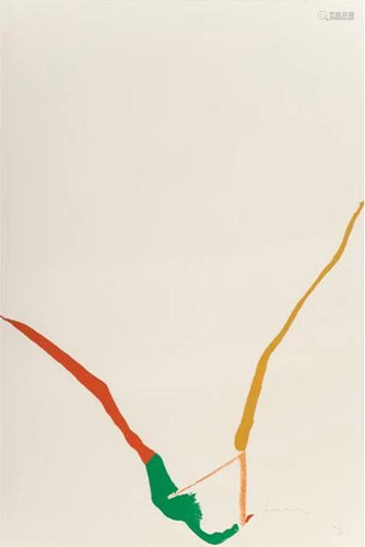 Helen Frankenthaler - Untitled from 'What Red Lines Can