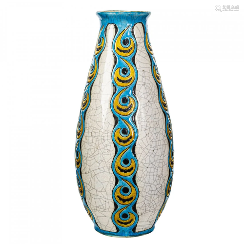 A Wonderful Art Deco Earthenware Vase, circa 1920