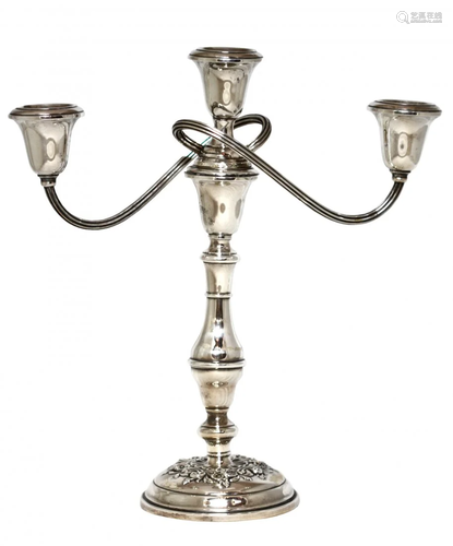 An American Silver Three-Light Candelabra, Gorham