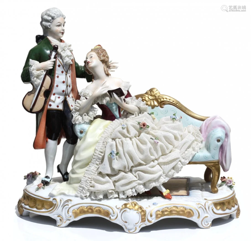 An Unterweissbach Porcelain Figure Group