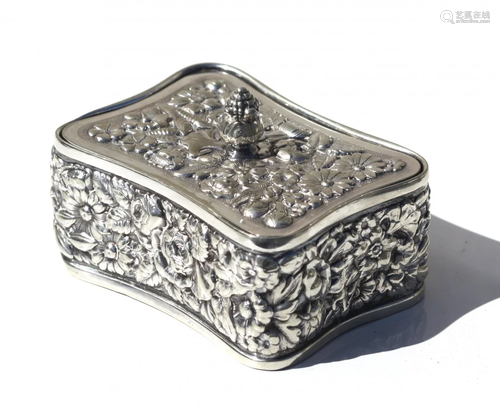 Tiffany & Co. Silver-Soldered Stamp Box And Cover