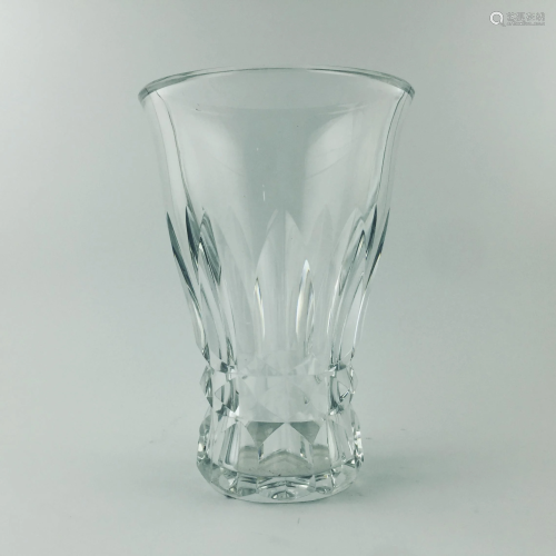 Baccarat cut crystal vase.