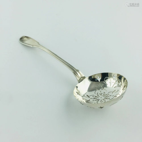 French serving spoon in silver