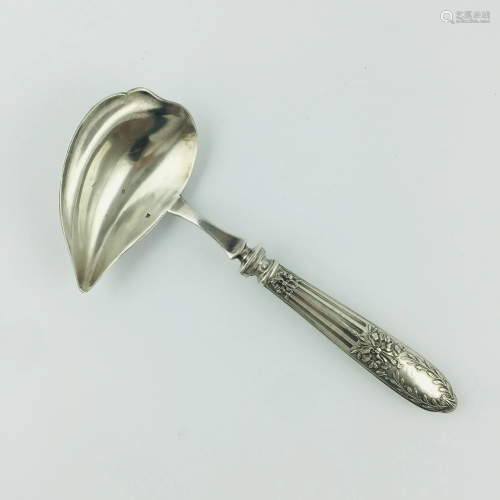French silver sauce spoon