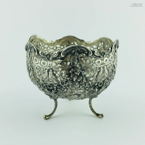 German silver 800 silver bowl