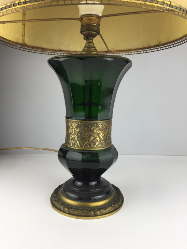 Vase converted to a table lamp