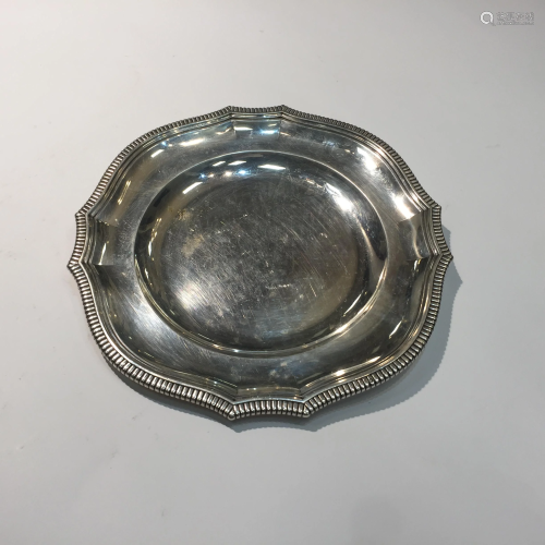 Set of eleven silver french trays