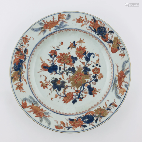 Plate in Chinese porcelain