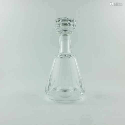 French bottle in faceted Baccarat crystal