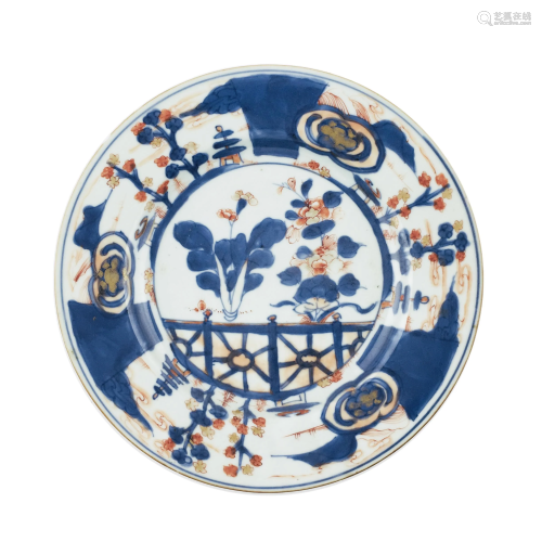 Plate in Chinese porcelain