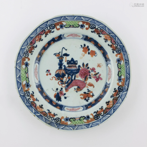 Pair of plates in Chinese porcelain