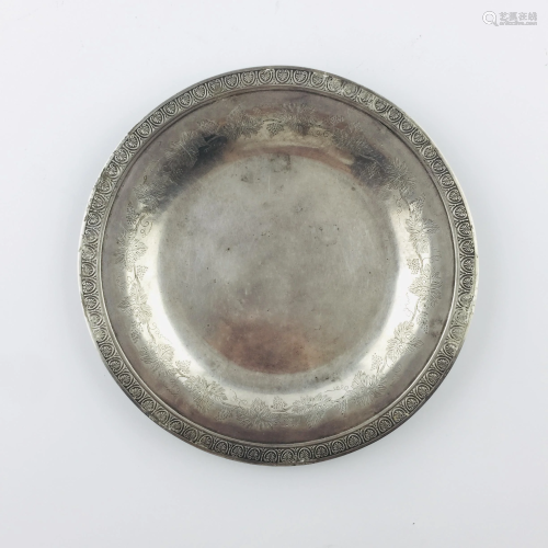 Spanish silver plate from the 19th century