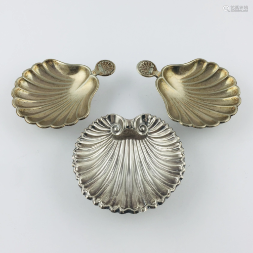 Three decorative shells