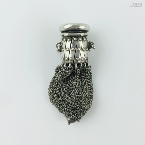 Coin purse in 925 sterling silver mesh