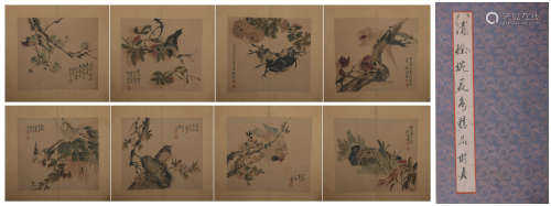 A Xu wan's flower and bird ablum of paintings