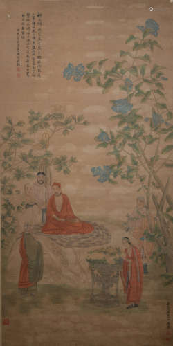A Feng chaoran's figure painting