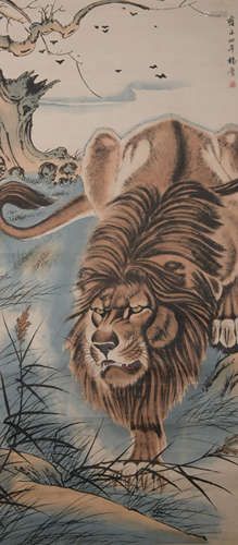 A Yang jin's lion painting