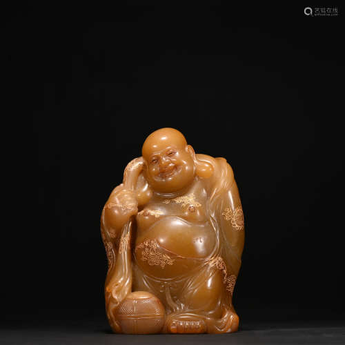 A Shou shan stone figure