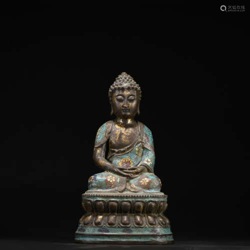 A bronze statue of ShakyaMuni