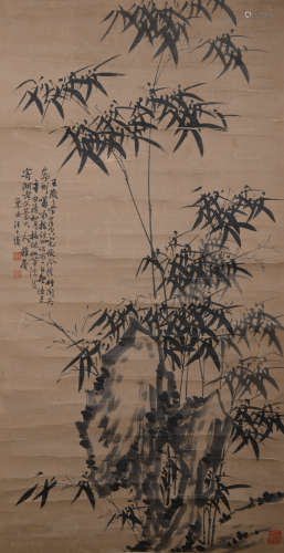 A Wang shishen's bamboo painting