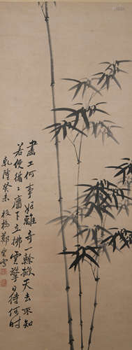 A Zheng banqiao's bamboo painting