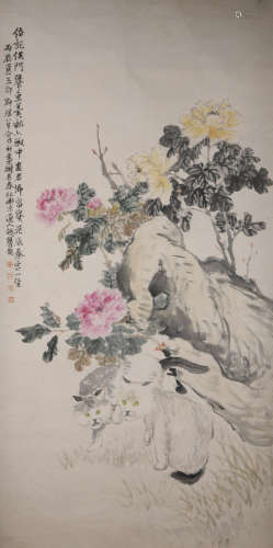 A Wu changshuo's flower  painting