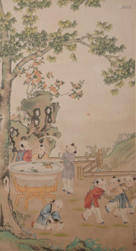 A Jiao bingzhen's figure painting
