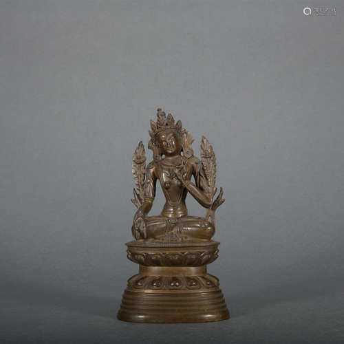 A bronze statue of Tara