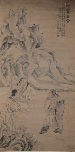A Zhang feng's figure painting