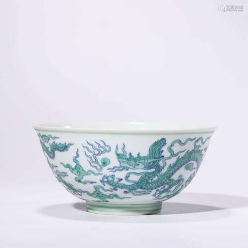 A Doucai Cloud&dragon Pattern Porcelain Bowl