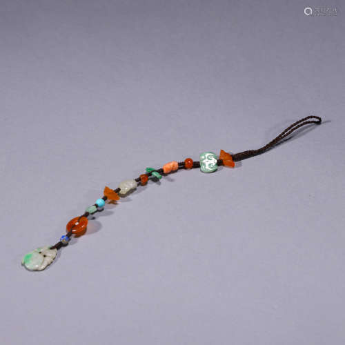 A Jadeite&Agate String Accessory