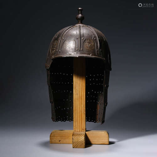 An chinese iron helmet