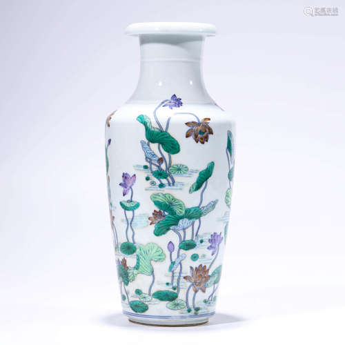 A Doucai Lotus Pattern Porcelain Vase